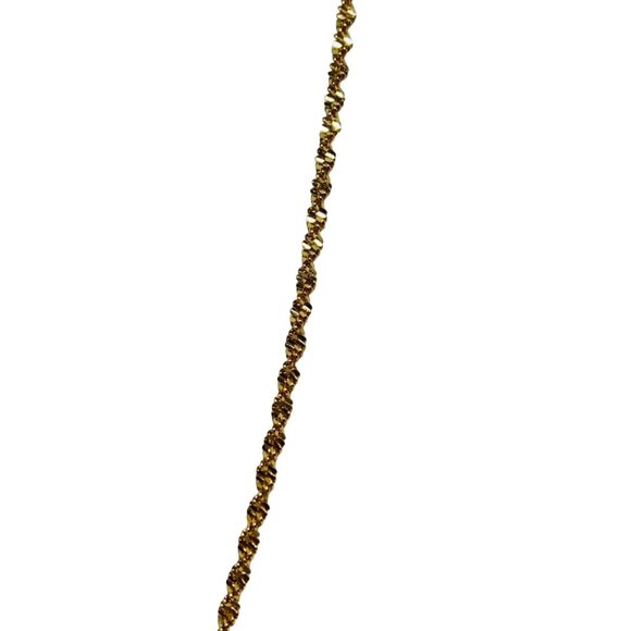 Vintage Gold Tone Rope Chain Necklace (5413) - Picture 4 of 6